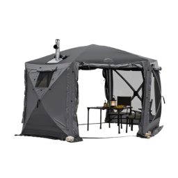Cort multifuncțional hexagonal Hub Screen House 600 Lux Wild Land – pentru evenimente și relaxare în aer liber