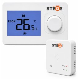 Termostat ambient Stege WT100 RF, fara fir, neprogramabil