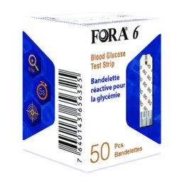 Teste glicemie pentru analizor FORA 6 Connect, 50 buc