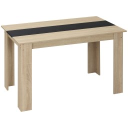 Masa de sufragerie Re-Bloom, PAL, 120x69x75 cm, 50 kg, lemn natural/negru - Verificat A · Re-Bloom