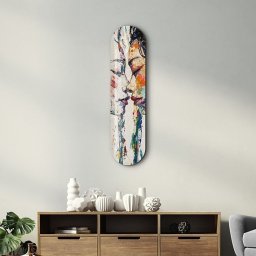 Tablou decorativ pe sticla securizata, 20x80 cm, sticla 100% grosime 4mm, imprimare UV, finisaj lucios, multicolor - Verificat A · Re-Bloom