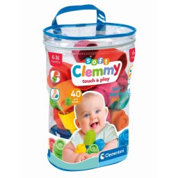 Clementoni - soft clemmy plasa cu 40 de cuburi