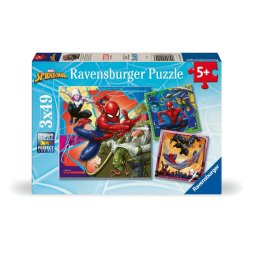 Ravensburger - puzzle marvel spiderman 3x49 piese