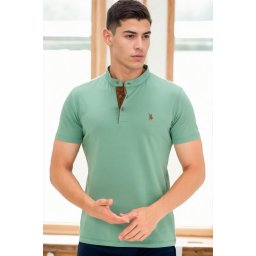 T8560 DEWBERRY T-SHIRT-LIGHT KHAKI-2