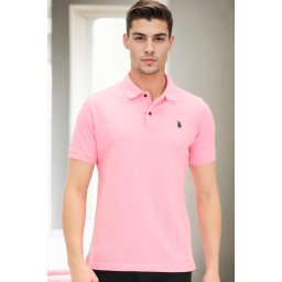 Tricouri polo roz Dewberry pentru bărbați