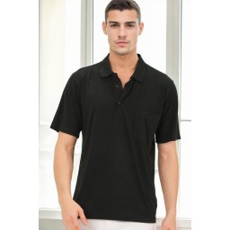 Tricouri polo negre Dewberry pentru bărbați