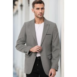Jachetă gri deschis pentru bărbați
