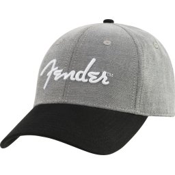 Fender Hipster Dad Hat Gray and Black
