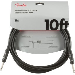 Fender Professional Series Instrument Cable 10' Black 3m