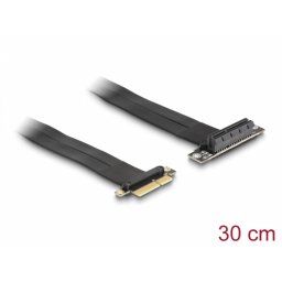 Riser Card PCI Express x4 la x4 90 grade 30cm, Delock 88025