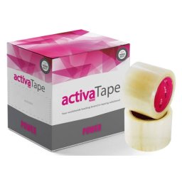 Banda Adeziva activaTec POWER, Adeziv PK6(pana la -30 grade), Transparenta 72mm Latime x 66m Lungime