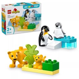LEGO® DUPLO® Familii de animale sălbatice: Pinguini și lei 10442