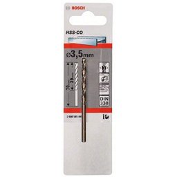 Burghiu pentru metal HSS-CO, 3.5 x 39 x 70 mm