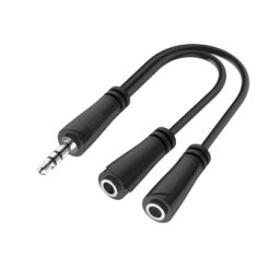 Audio Splitter, 3.5 mm Jack Plug - 2 x 3.5 mm Jack Socket, Stereo