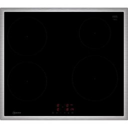 Plita incorporabila cu inductie 4 zone control tactil Neff T46SBE1L0 N 50 60 cm Negru/Inox