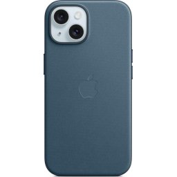 Husa FineWoven Case with MagSafe pentru iPhone 15, Pacific Blue