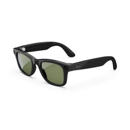 Ochelari Smart Ray-Ban Meta Wayfarer, Marime L, 32 GB stocare, Camera Foto 12mp, 5 microfoane, difuzoare, Wifi 6, Meta AI, Large, Verde-Polarizat, Negru-Lucios