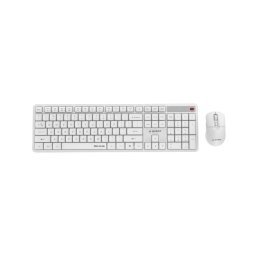 Tastatura Silent key Pro Business wireless desktop set US layout Alb