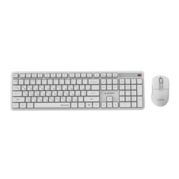 Tastatura Silent key Pro Business wireless desktop set RU layout Alb