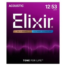 Elixir 11050 Light (12-53) PW - acoustic guitar strings