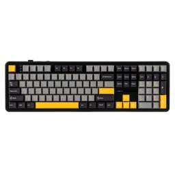 Tastatura F108 Gray+Orange+Deep Gray Gasket with Volcano RGB Switches