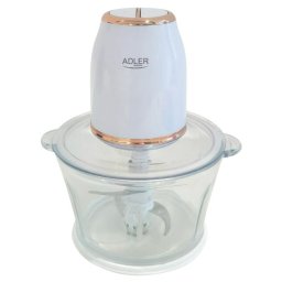 Chopper AD 4092 2L, tocător electric de bucătărie 800W max, bol din sticlă, 4 lame din oțel inoxidabil, 2 setări de viteză