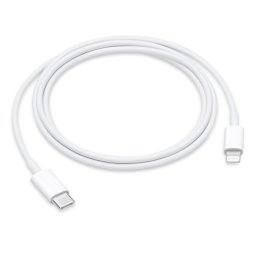 Cablu de date APPLE, USB-C - Lightning, 1m. White