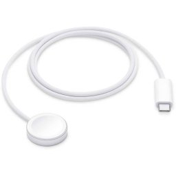 Cablu de incarcare magnetic pentru APPLE Watch, MT0H3ZM/A, USB-C, 1m, White