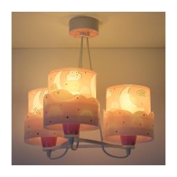 Dalber 61237S - Lustră copii MOON 3xE27/60W/230V