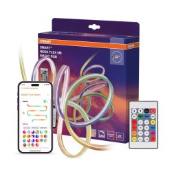 Osram - Bandă LED RGB reglabilă pentru exterior SMART+ MAGIC 5 m, LED, 24 W, 230 V, Wi‑Fi + telecomandă