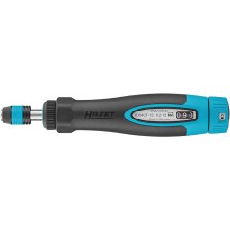 Hazet torque screwdriver 6004CT-12 black/blue, 0.2 - 1.2 Nm, 1/4" bit holder, round handle