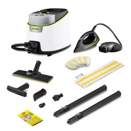 Aparat de Curatat cu Abur Karcher SC 4 Deluxe Iron (1.513-462.0) Portabil Rezervor Apa 1.3L Presiune Maxima 4 Bari 2200W Fier de Calcat Inclus Alb