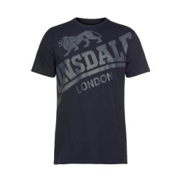 LONSDALE Tricou 'Watton' albastru marin / gri