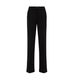 WE Fashion Pantaloni cu dungă negru