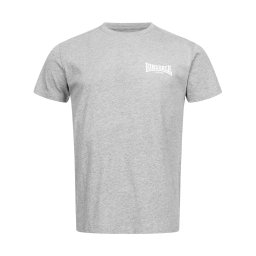 LONSDALE Tricou 'Elmdon' gri amestecat / alb