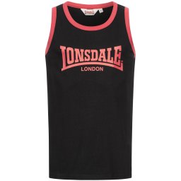 LONSDALE Tricou 'Knockan' roșu / negru