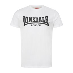 LONSDALE Tricou 'Fulwood' negru / alb