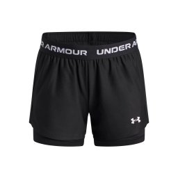 UNDER ARMOUR Pantaloni sport 'Play Up' negru / alb