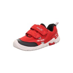 SUPERFIT Sneaker 'Trace' gri argintiu / roșu / negru / alb