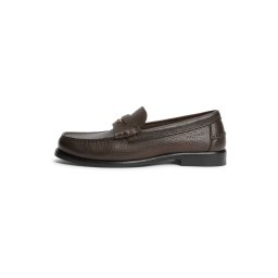TOMMY HILFIGER Mocasini 'Pebble Grain Penny' ciocolatiu
