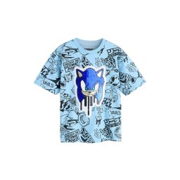 Next Tricou 'Sonic' albastru regal / albastru deschis / negru / alb