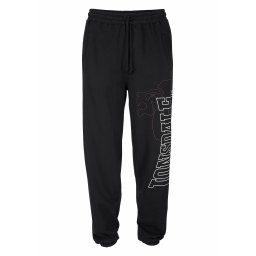 LONSDALE Pantaloni 'Dartford' roșu cireș / negru / alb