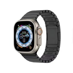 Curea pentru Apple Watch 42 44 45 49mm Link Metal Bracelet Negru