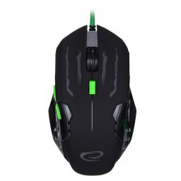 Mouse Mouse computer Esperanza APACHE EGM403G,2400 DPI, Negru/Verde, optic