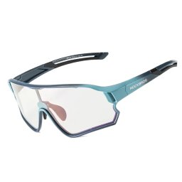Rockbros 14110009005 polarized cycling glasses for children 8-14 years old - blue