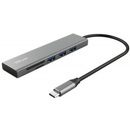 Card reader 24191, 3x USB-A, Gri