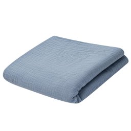 Baby muslin blanket New Baby 70x100 cm blue