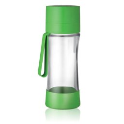 Sticlă filtrantă Sport myLaica, din sticlă, 0,50 litri, portabilă, Verde