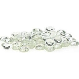 Happet pietricele colorate de sticlă pentru acvariu (Albastru deschis) 300 g