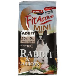 FitActive Originals Adult Light Mini Breed Hypoallergenic Rabbit & Carrots (3 saci ~ 3 x 800 g) 2400 g